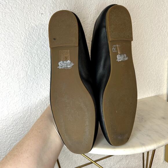 Madewell The Cory Ballet Flat Womens Size 9.5 Black Leather Round Toe Comfort - Picture 5 of 10